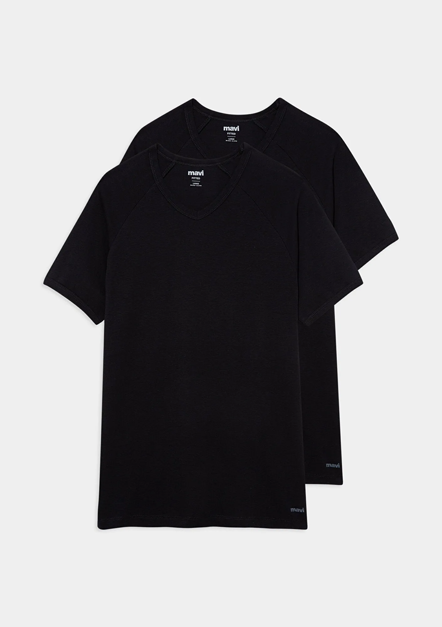 2 Pack V Neck Basic T-Shirt