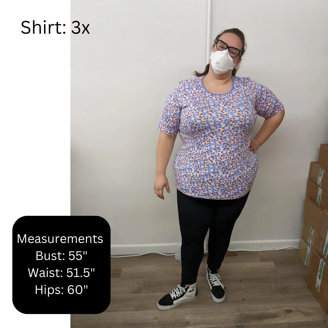 Adult's Citrus - Blue Short Sleeve Shirt