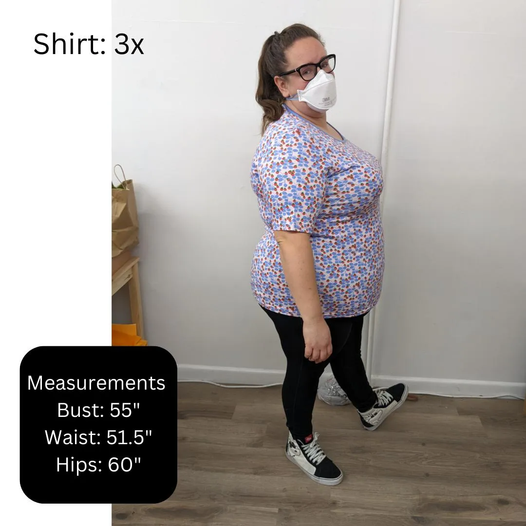 Adult's Citrus - Blue Short Sleeve Shirt
