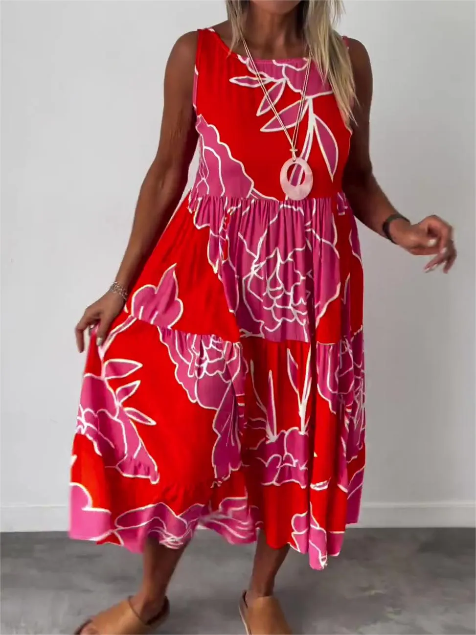 Avelora™  | Flowing Bloom Maxi Dress