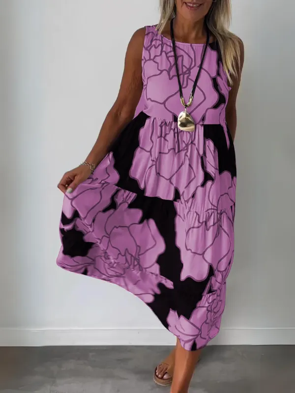 Avelora™  | Flowing Bloom Maxi Dress