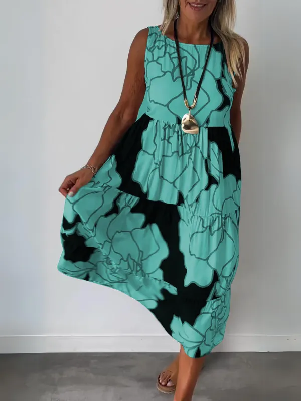 Avelora™  | Flowing Bloom Maxi Dress