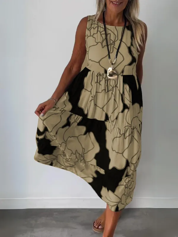 Avelora™  | Flowing Bloom Maxi Dress