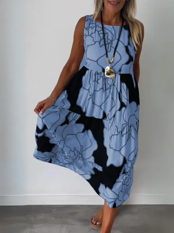 Avelora™  | Flowing Bloom Maxi Dress