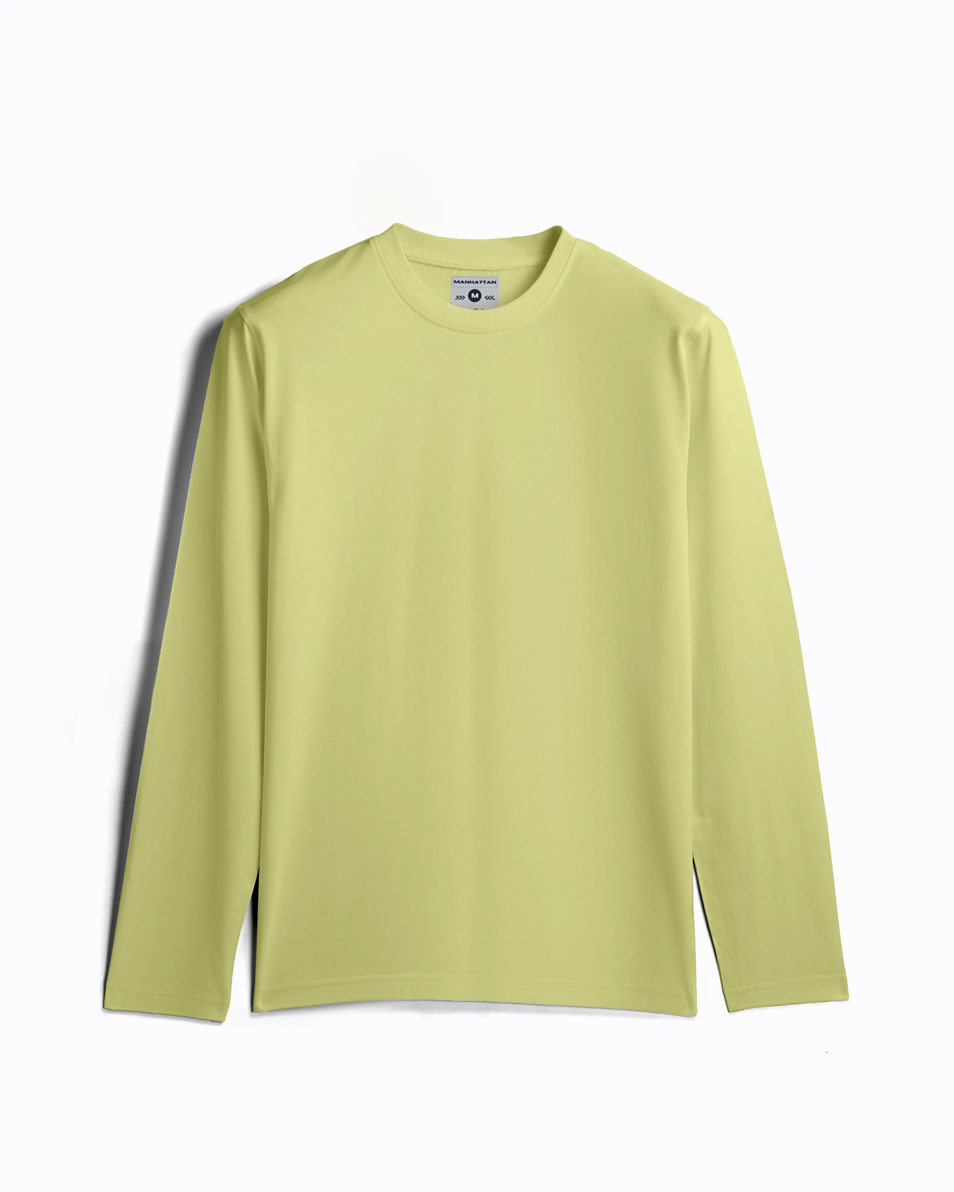Basic Cotton Full Sleeve Lime Yellow Unisex