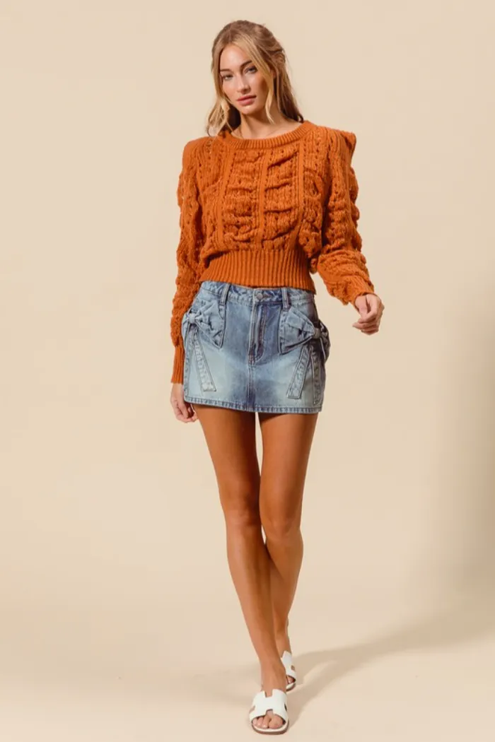 Bow Pocket Mini Skirt
