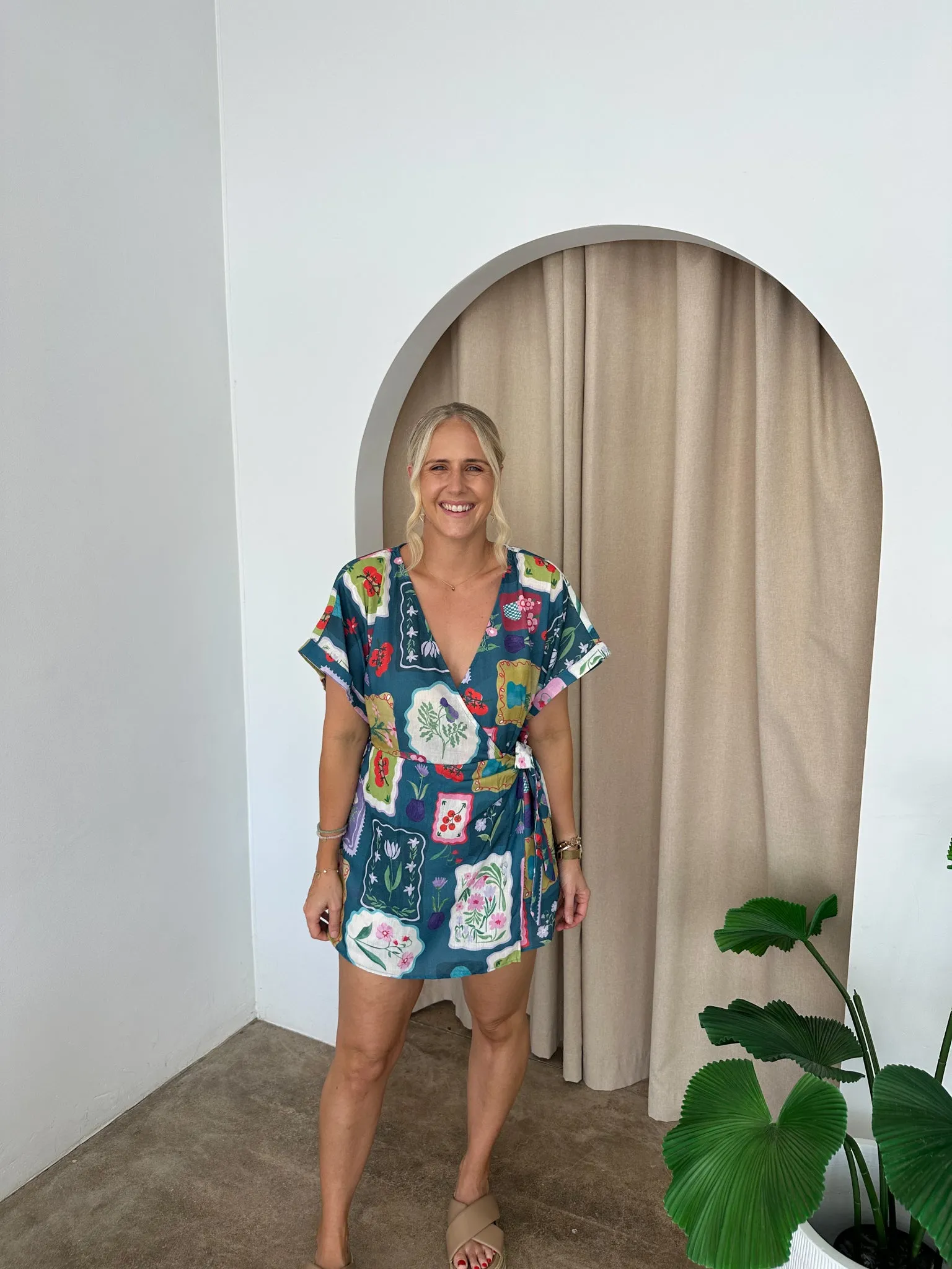 Cleo Playsuit- Teal