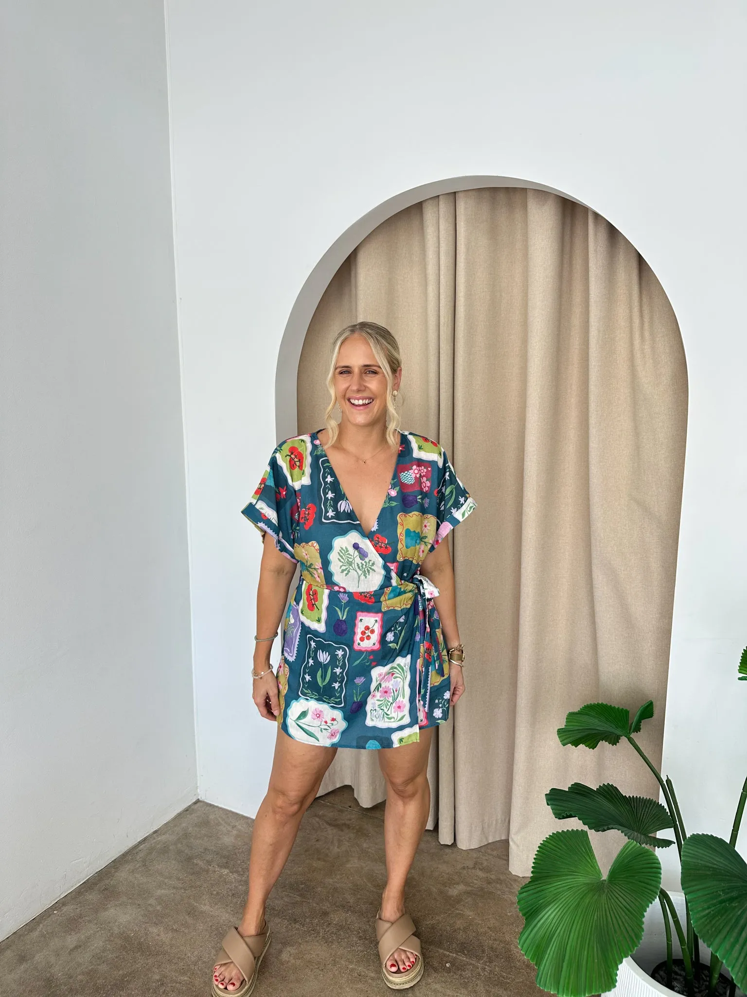 Cleo Playsuit- Teal