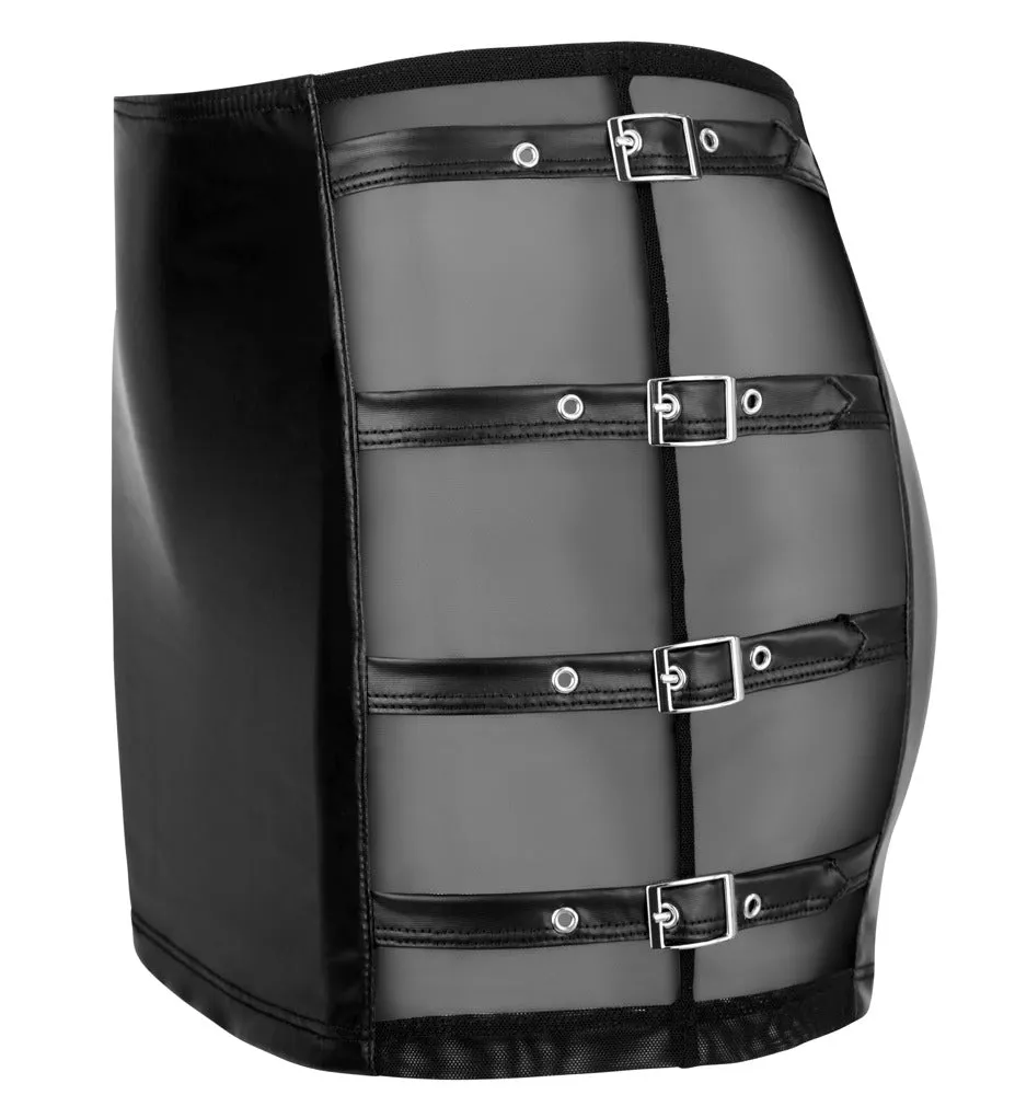 Cottelli Party Mini Skirt with Buckles