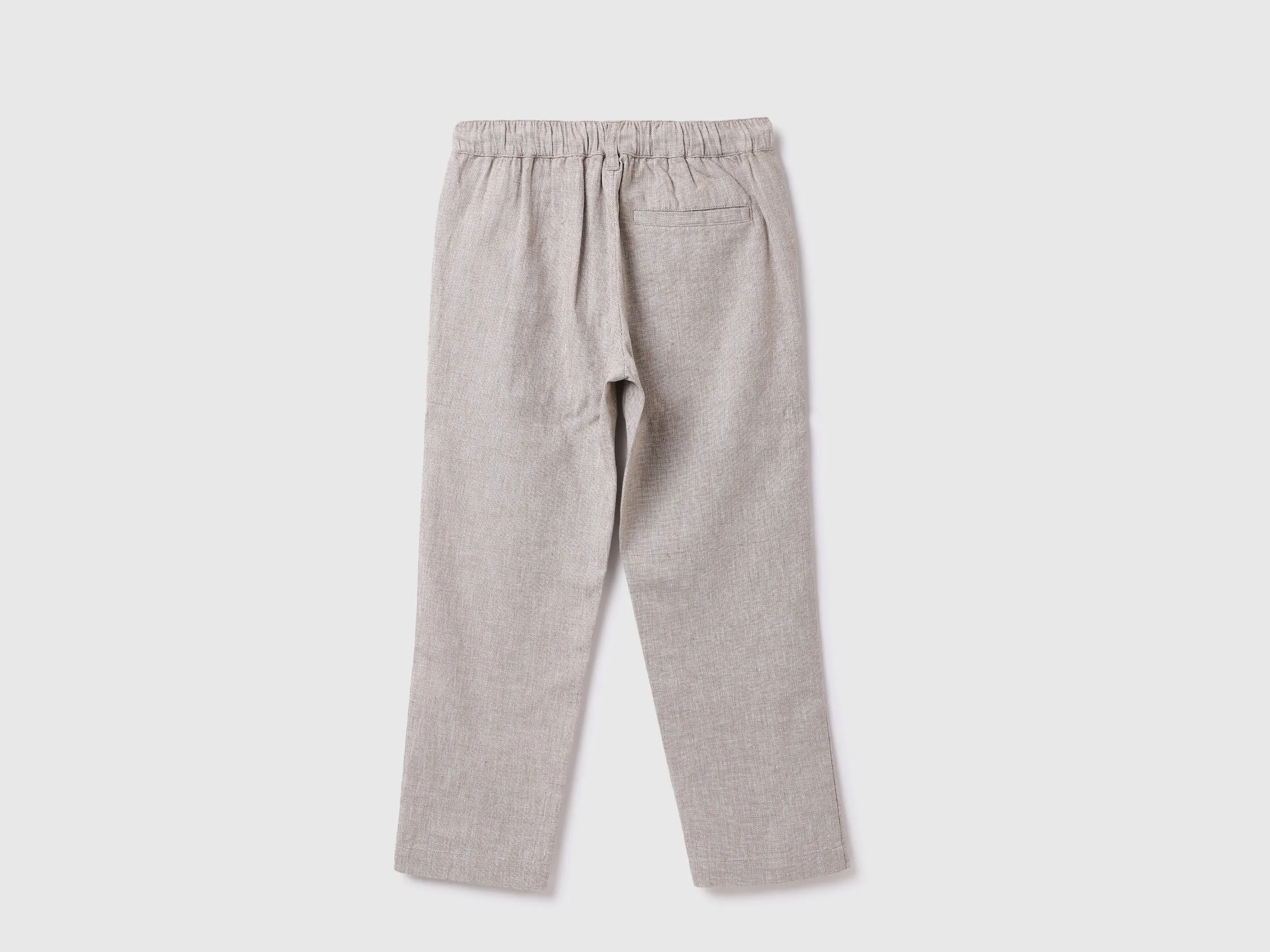 Cotton Blend Solid Regular Length Boys Trousers