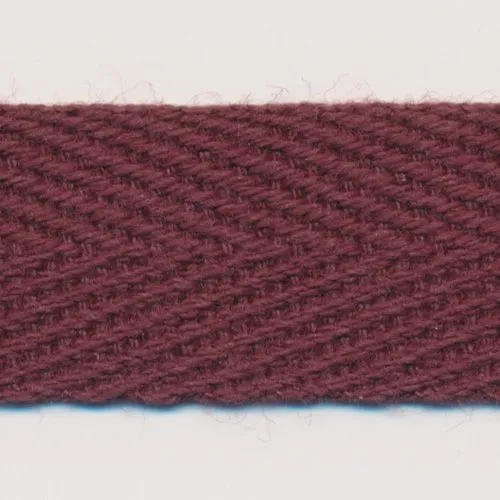 Cotton Herringbone Tape #40 Wine