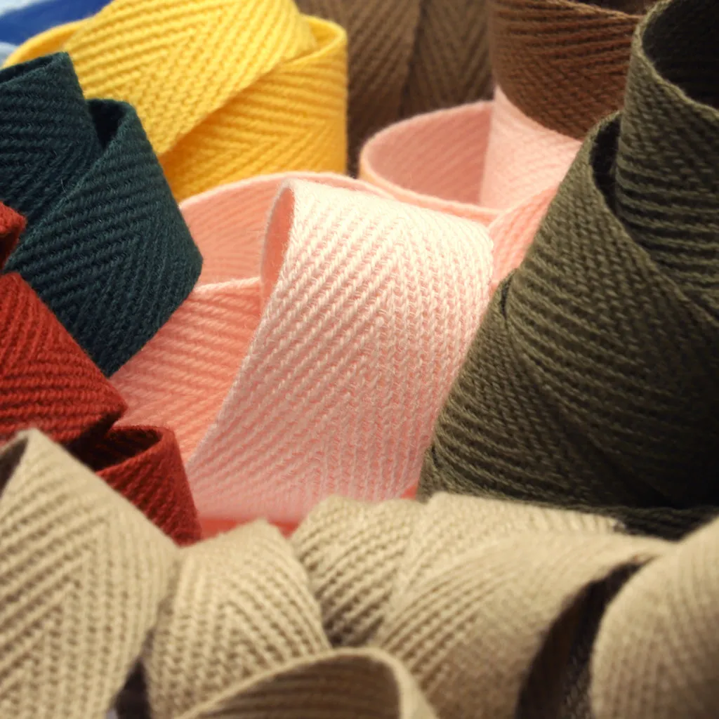 Cotton Herringbone Tape #40 Wine
