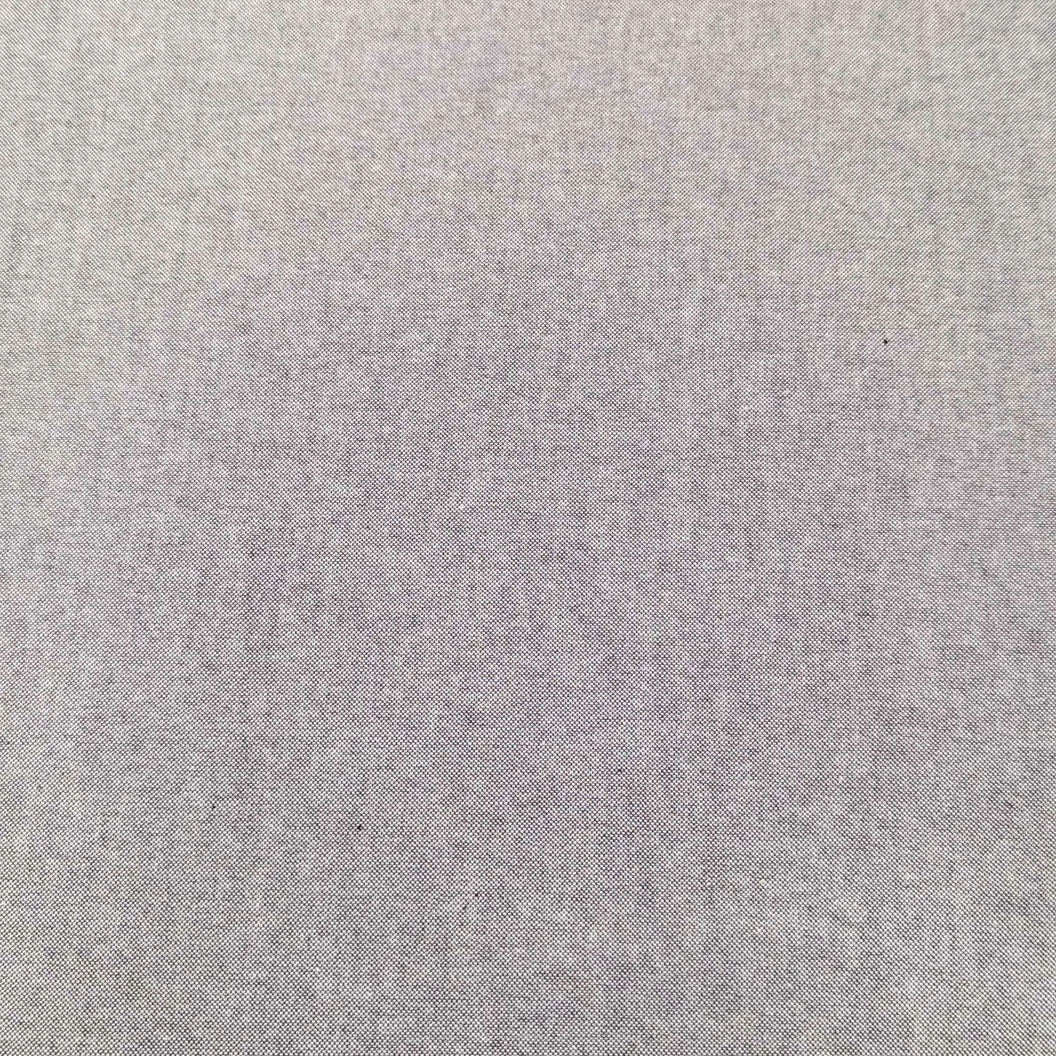 Cotton Oxford, Black Yarn Dyed