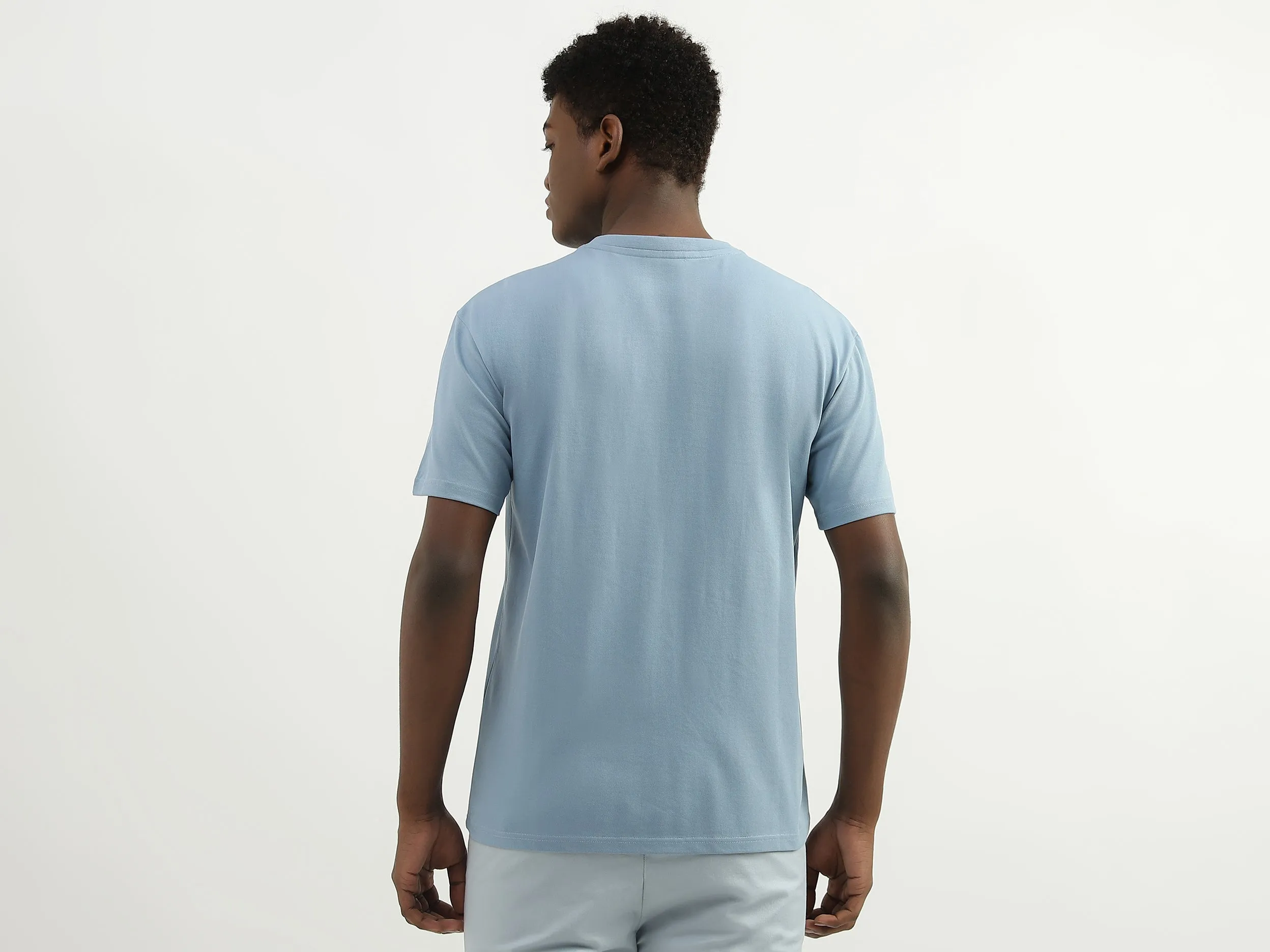 Cotton Printed Round Neck Mens T-shirts