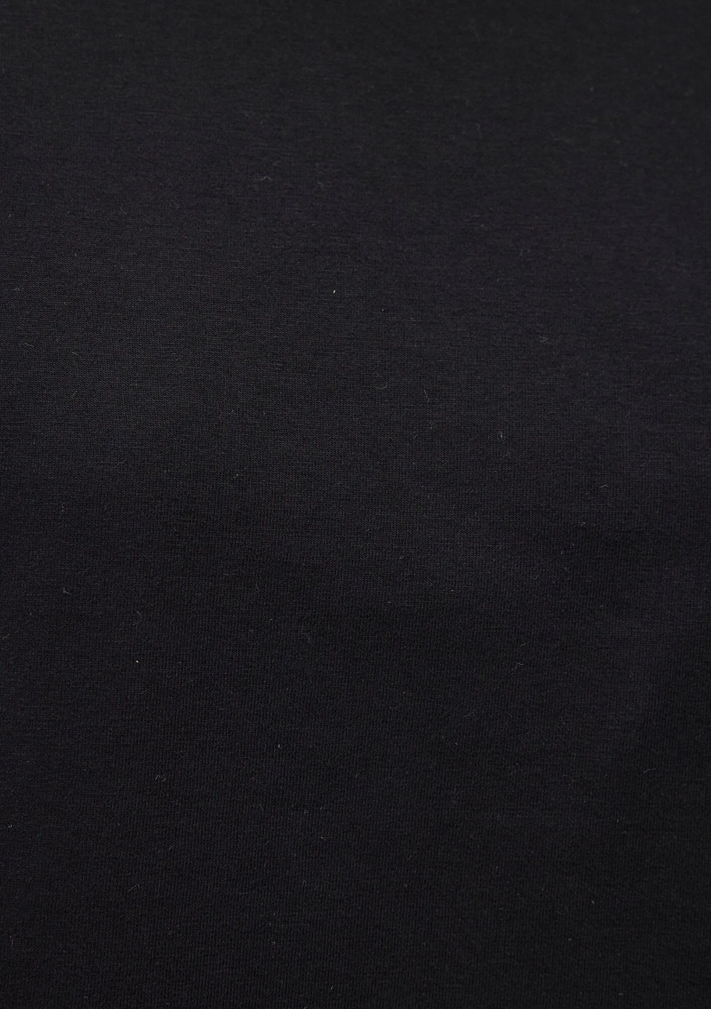 Crop Black Basic T-Shirt