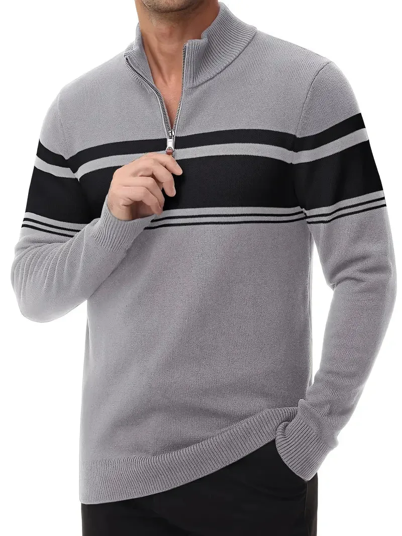 Eco-Friendly Men’s Quarter-Zip Sweater