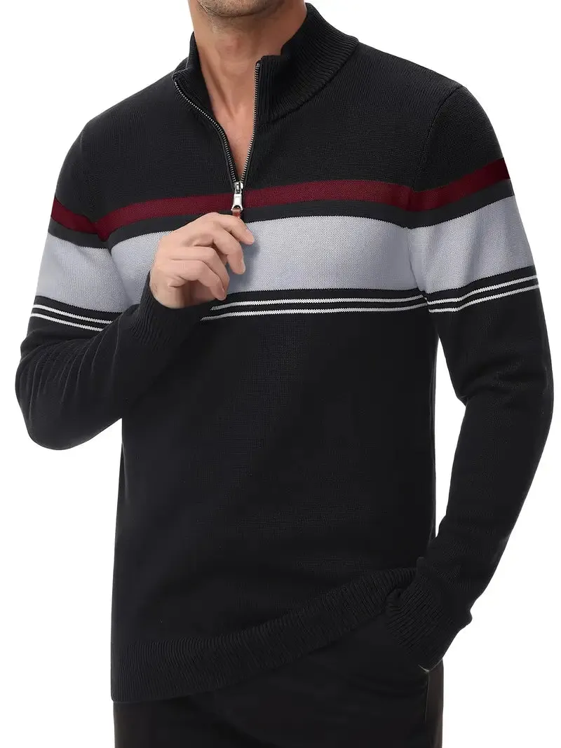 Eco-Friendly Men’s Quarter-Zip Sweater