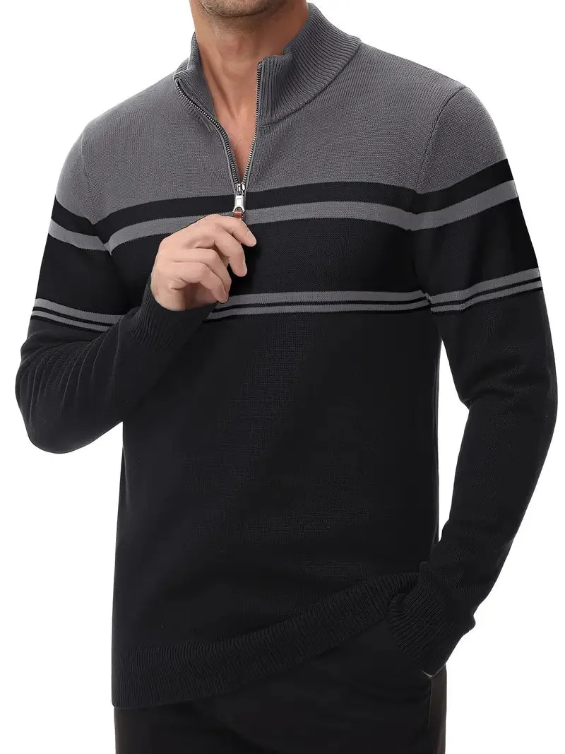 Eco-Friendly Men’s Quarter-Zip Sweater
