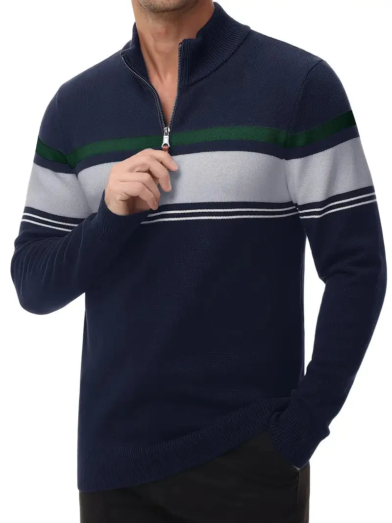 Eco-Friendly Men’s Quarter-Zip Sweater