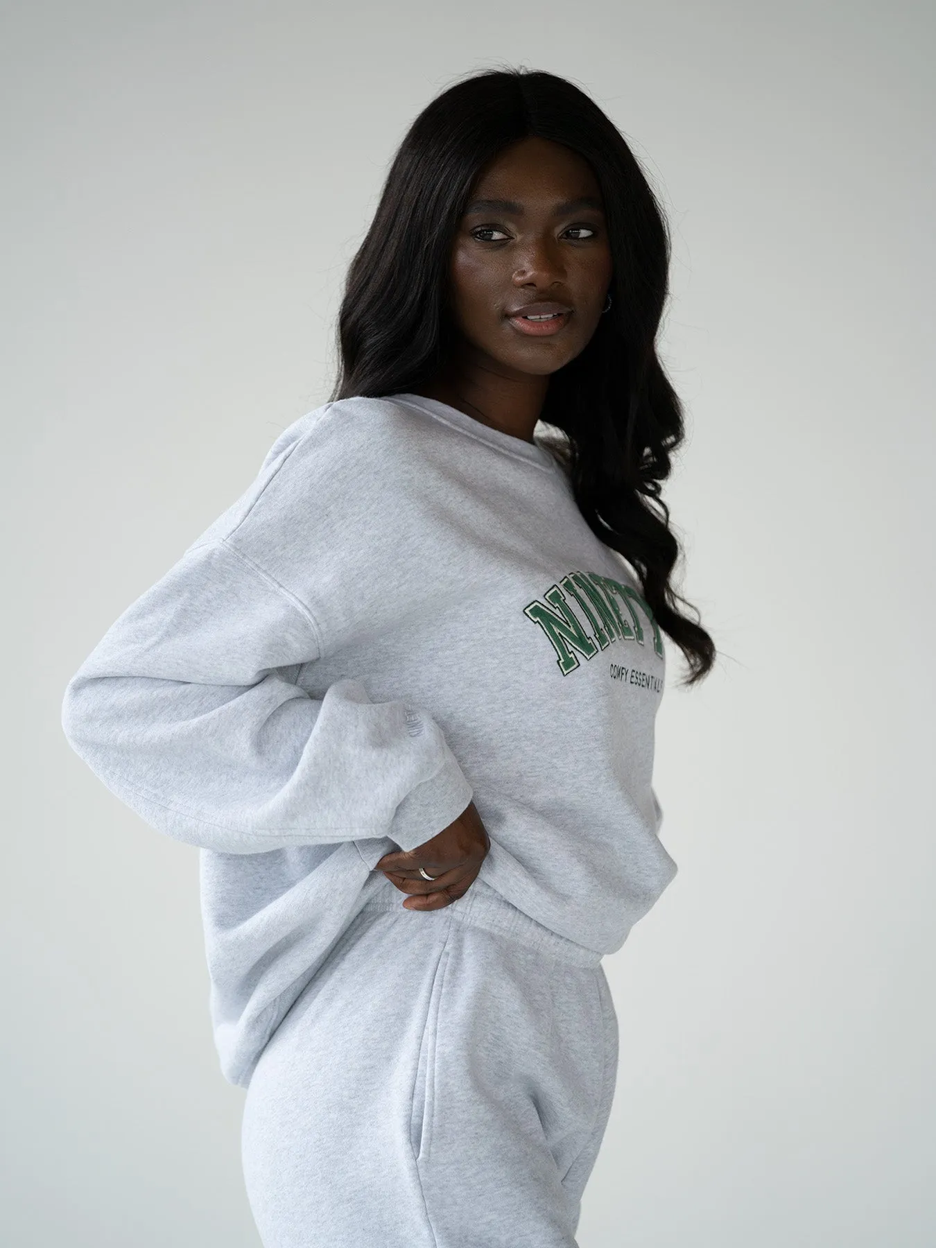 ESSENTIALS - College Sweater  •  Light Grey