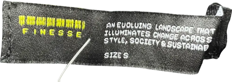 finesse Black Sequin Mini Skirt UK S