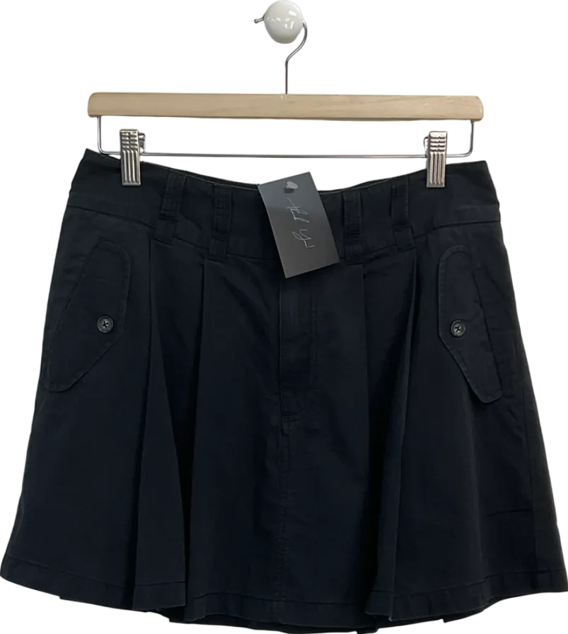 Free People Black Micro Mini Skirt With Pockets UK 6