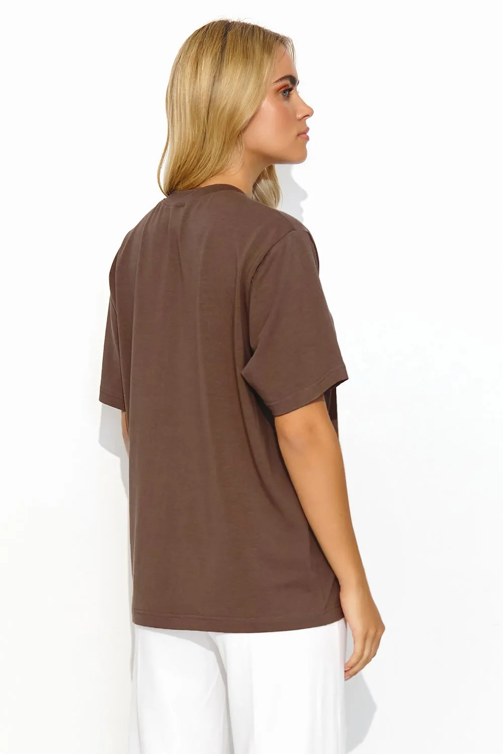 Heavily Built-Up Neckline T-Shirt