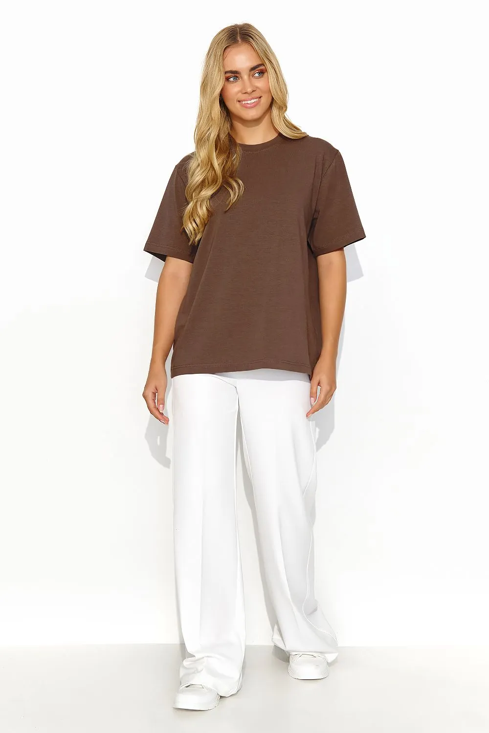 Heavily Built-Up Neckline T-Shirt