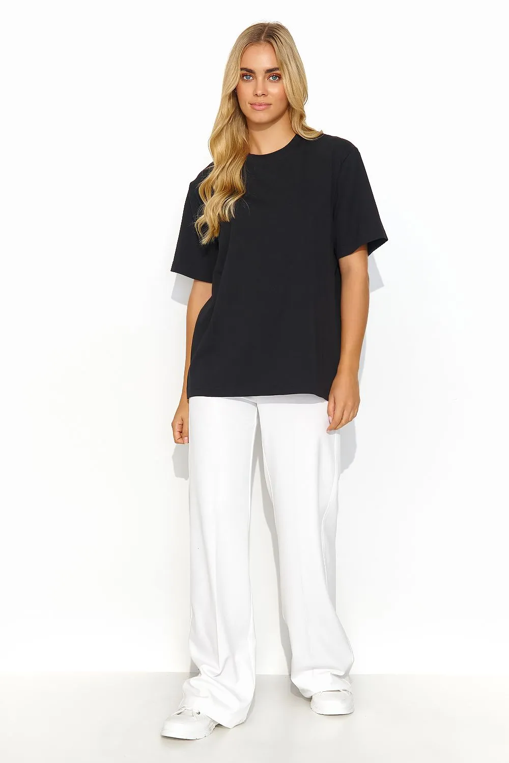 Heavily Built-Up Neckline T-Shirt