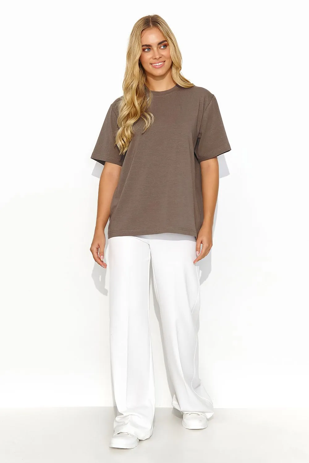 Heavily Built-Up Neckline T-Shirt