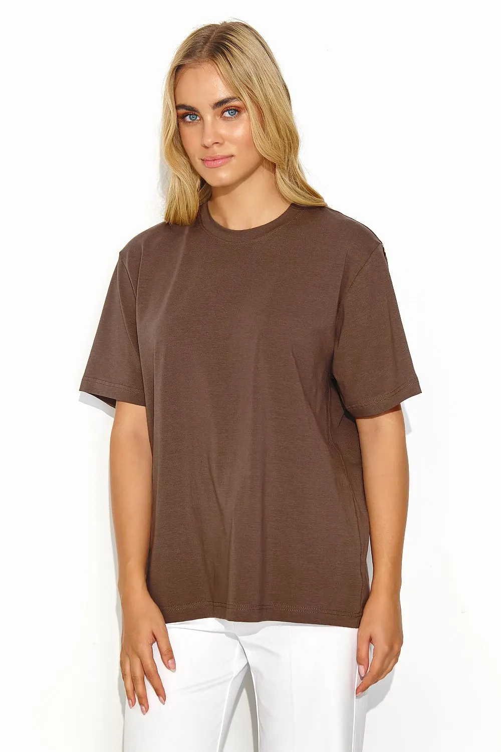 Heavily Built-Up Neckline T-Shirt