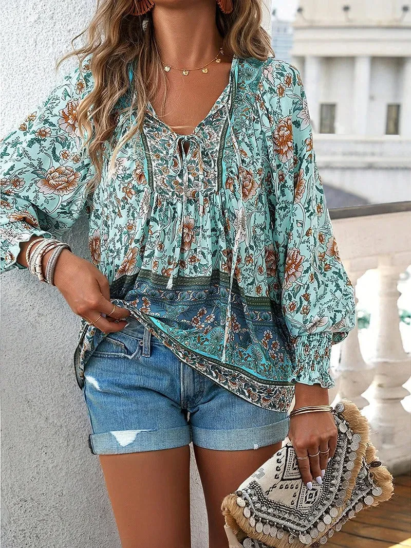 Helena™ - Breezy Summer Blossom Top