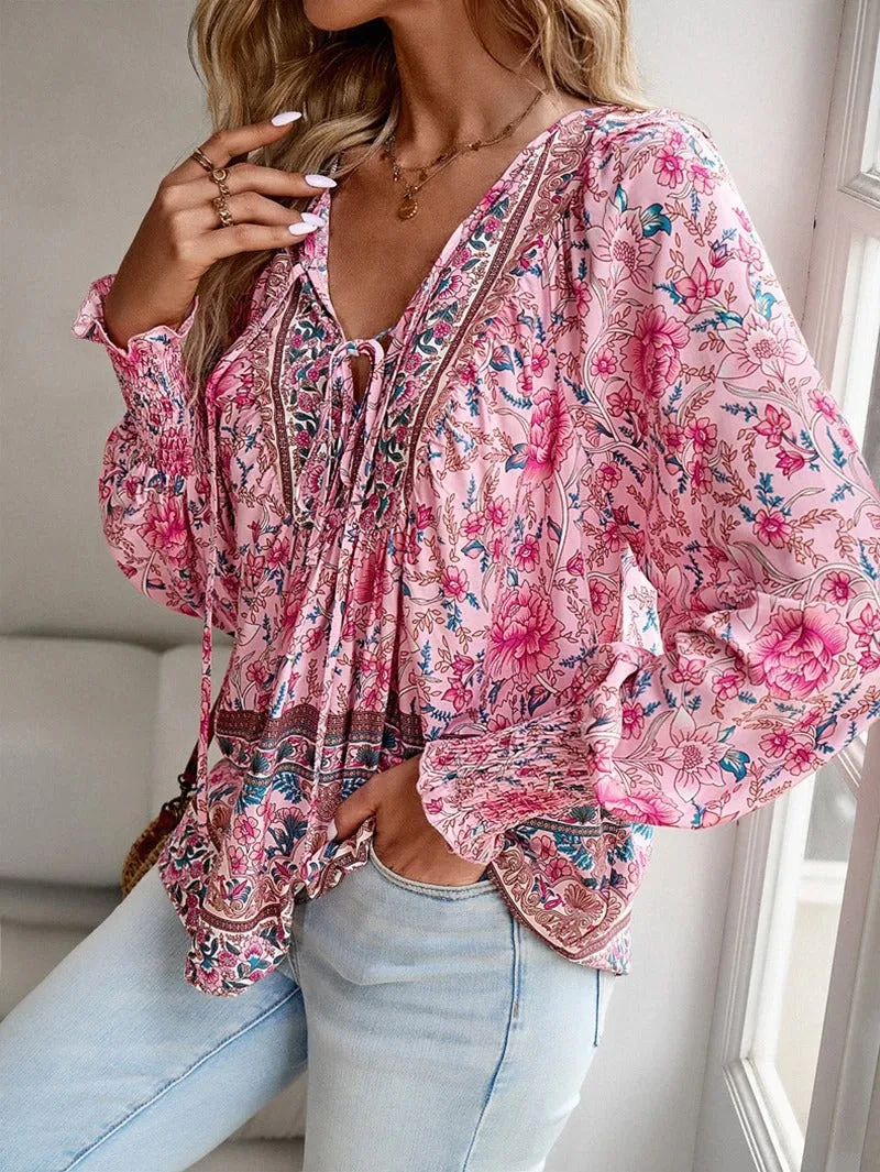 Helena™ - Breezy Summer Blossom Top