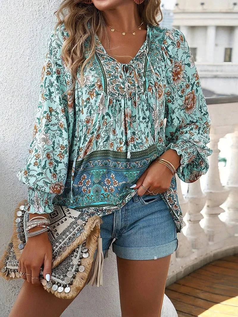 Helena™ - Breezy Summer Blossom Top