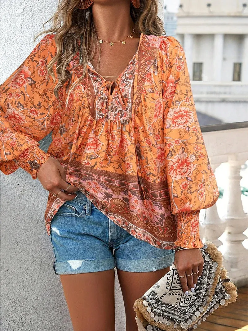 Helena™ - Breezy Summer Blossom Top