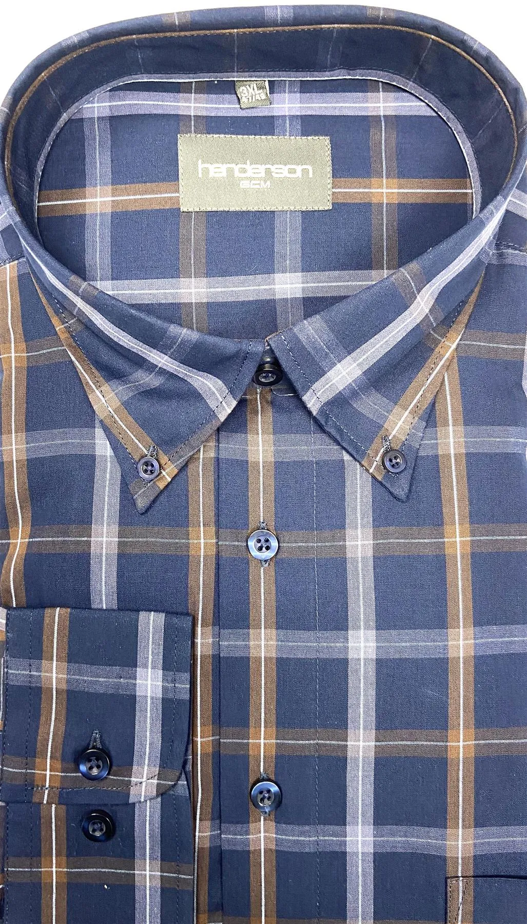 Henderson Men's Cotton Rich Long Sleeve Shirts Size 2XL - 5XL  Multiple Options