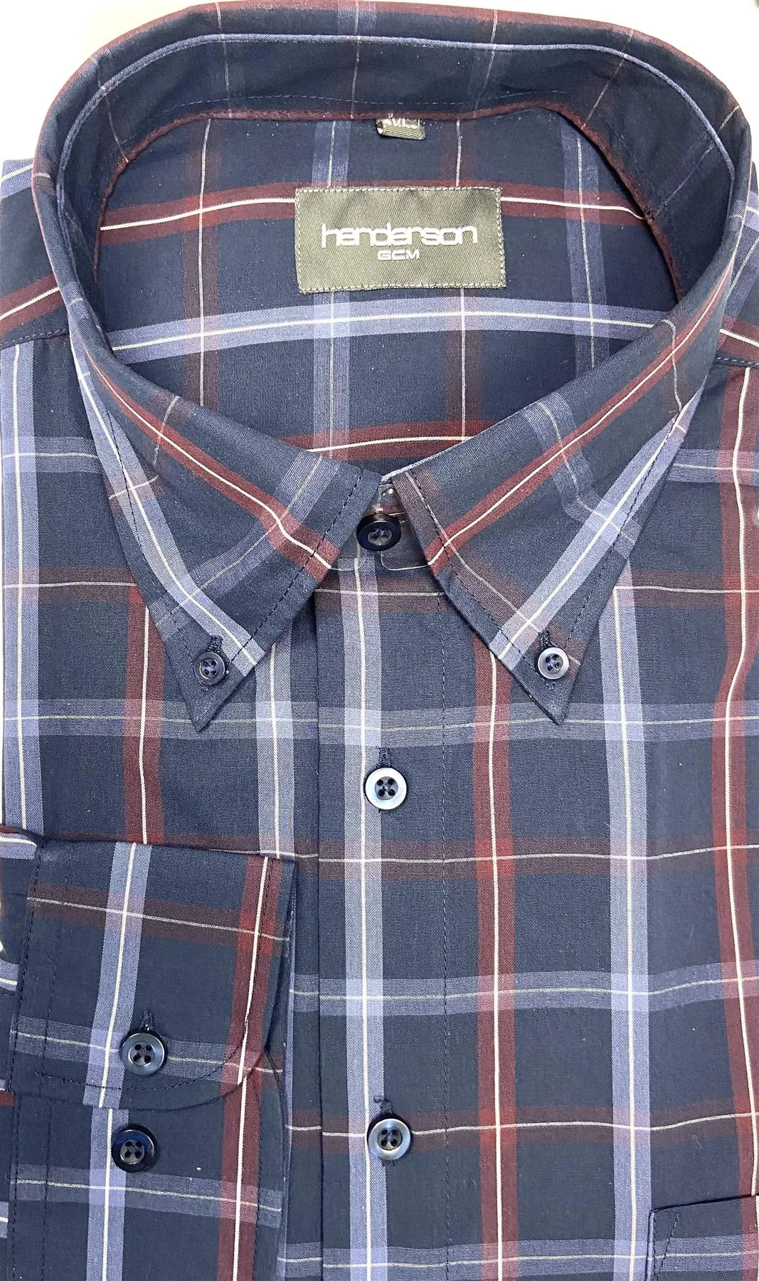 Henderson Men's Cotton Rich Long Sleeve Shirts Size 2XL - 5XL  Multiple Options