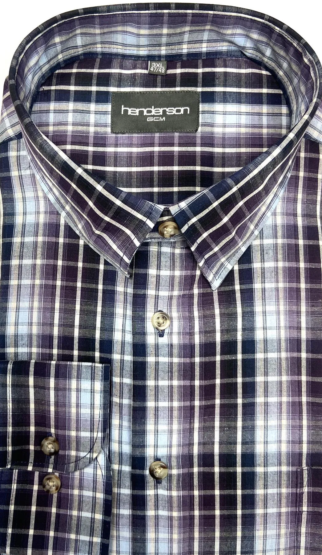Henderson Men's Cotton Rich Long Sleeve Shirts Size 2XL - 5XL  Multiple Options