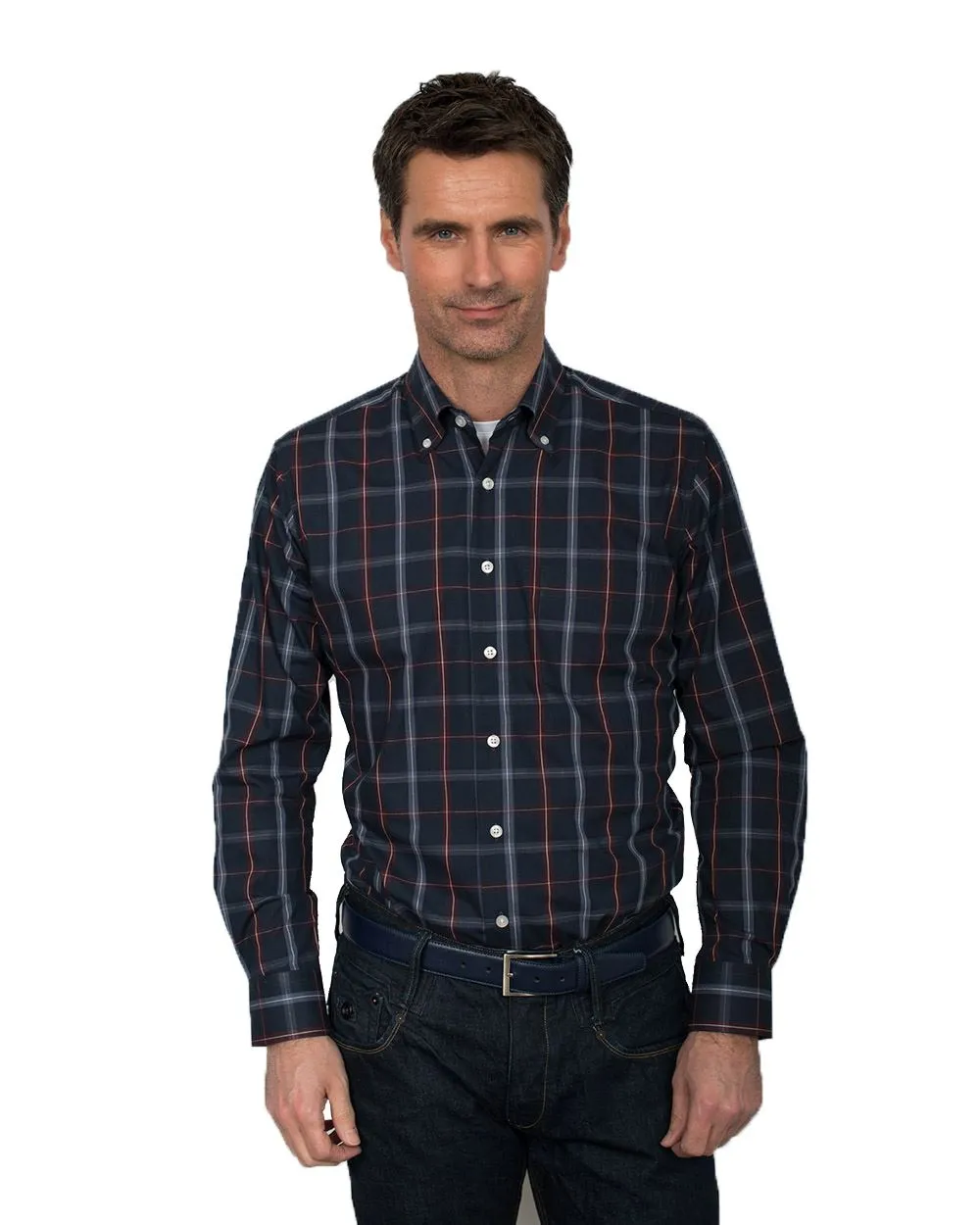 Henderson Men's Cotton Rich Long Sleeve Shirts Size 2XL - 5XL  Multiple Options
