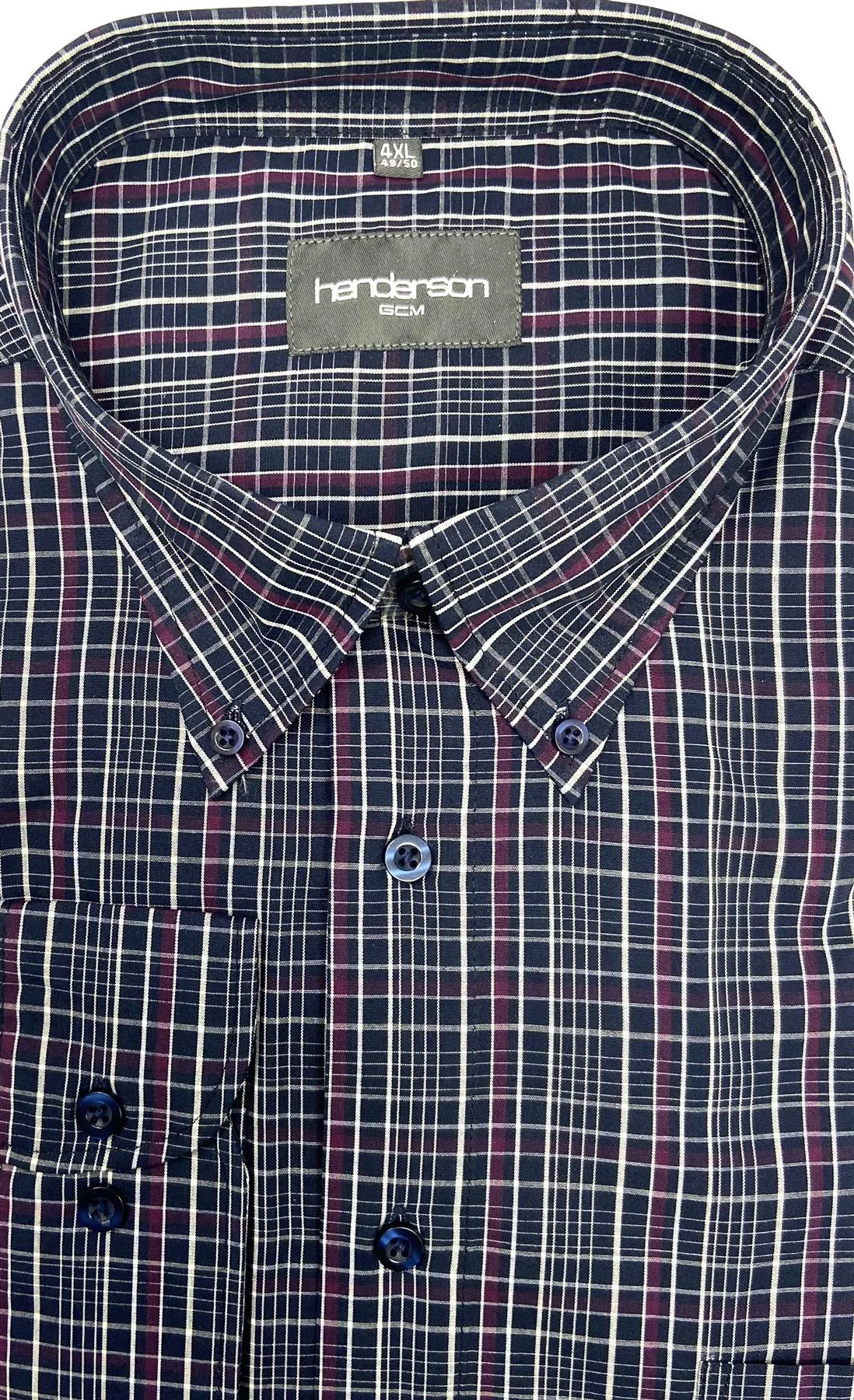 Henderson Men's Cotton Rich Long Sleeve Shirts Size 2XL - 5XL  Multiple Options