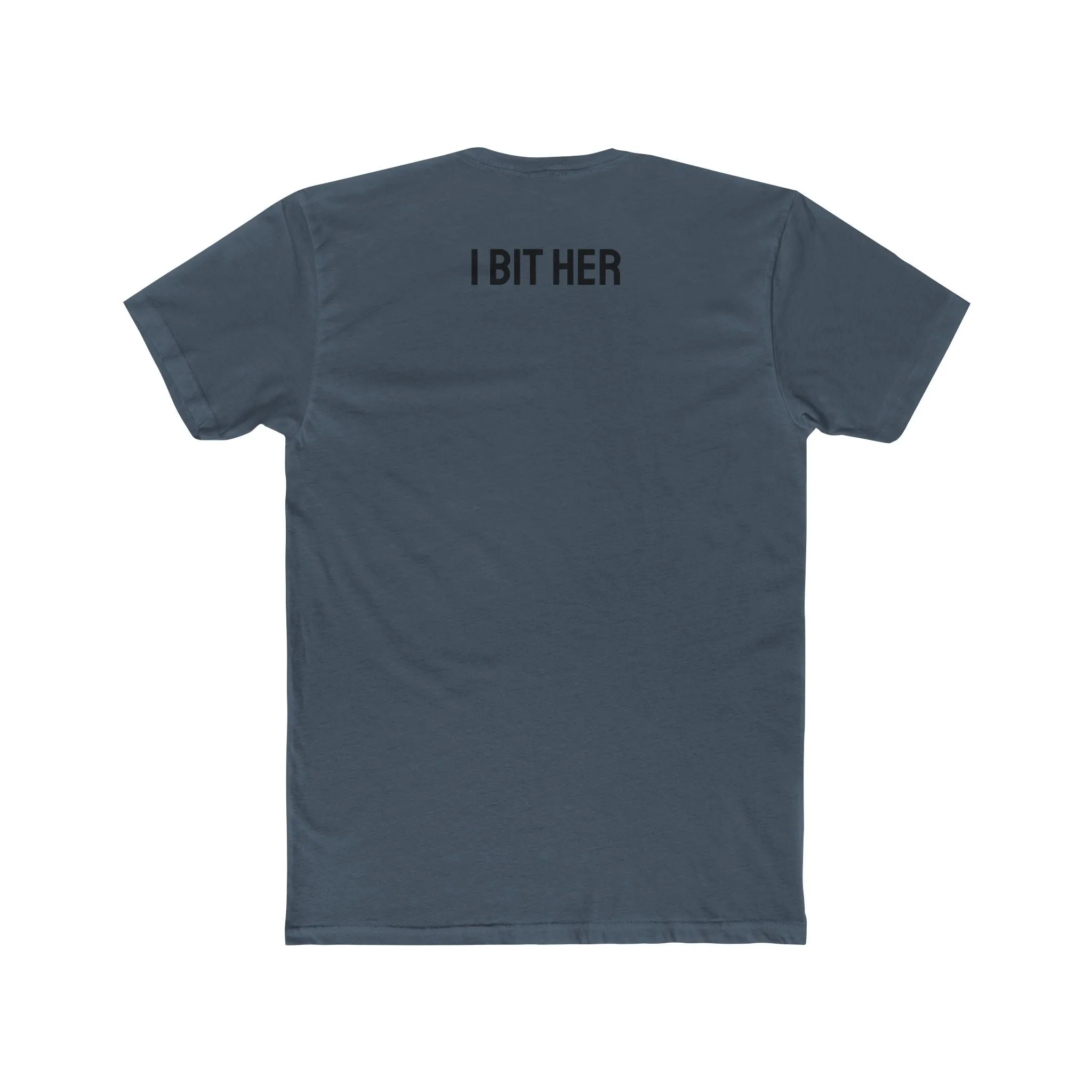 I Bit Her - Couple's Unisex Cotton Crew Tee
