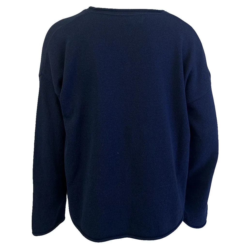 Island Trends Summer V-Neck Sweater - Navy