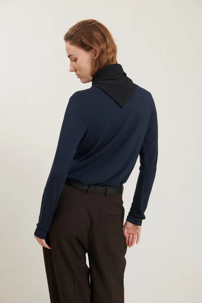 Jolanda LS Tee - Navy