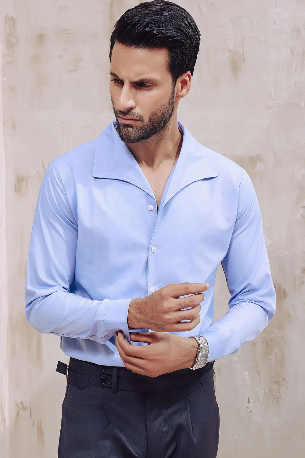 Light Blue Sailor Collar Shirt