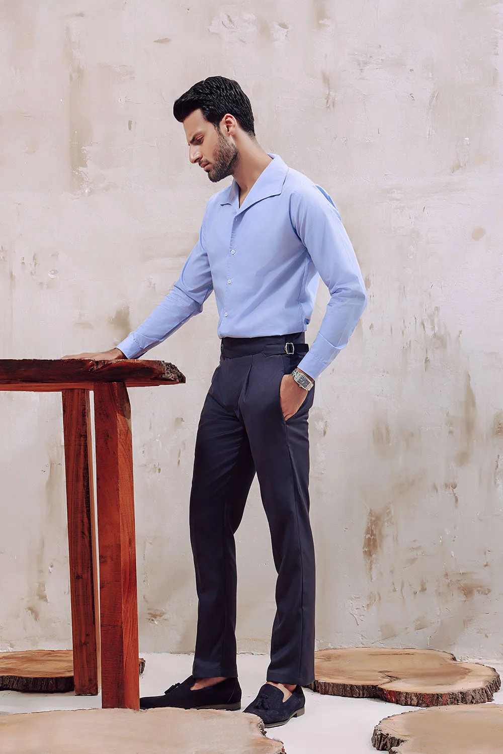 Light Blue Sailor Collar Shirt
