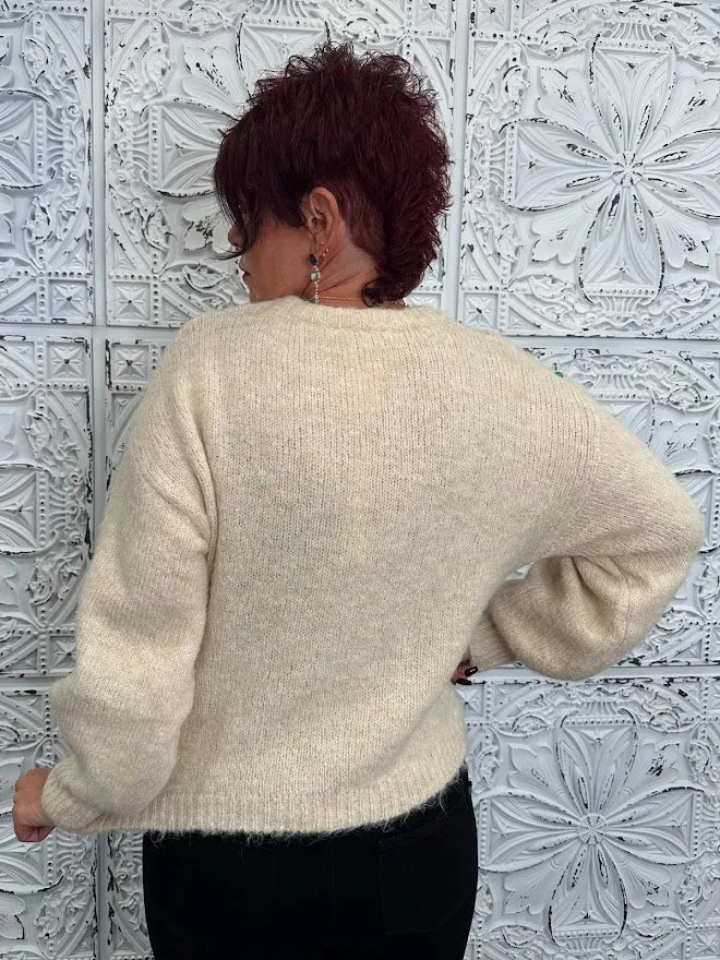 Long Sleeve Multi Sequined Sweater
