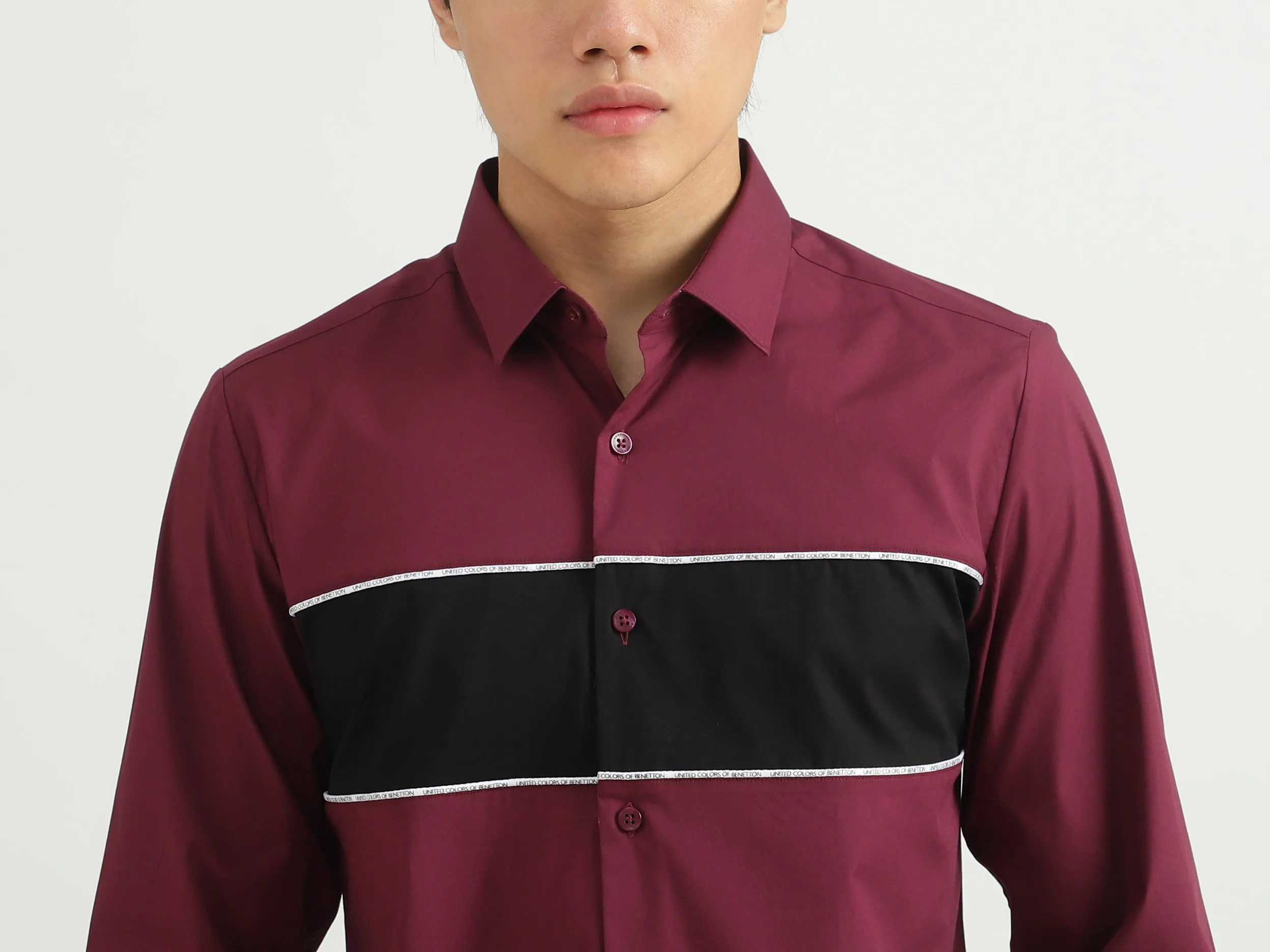 Men Colorblock Shirt