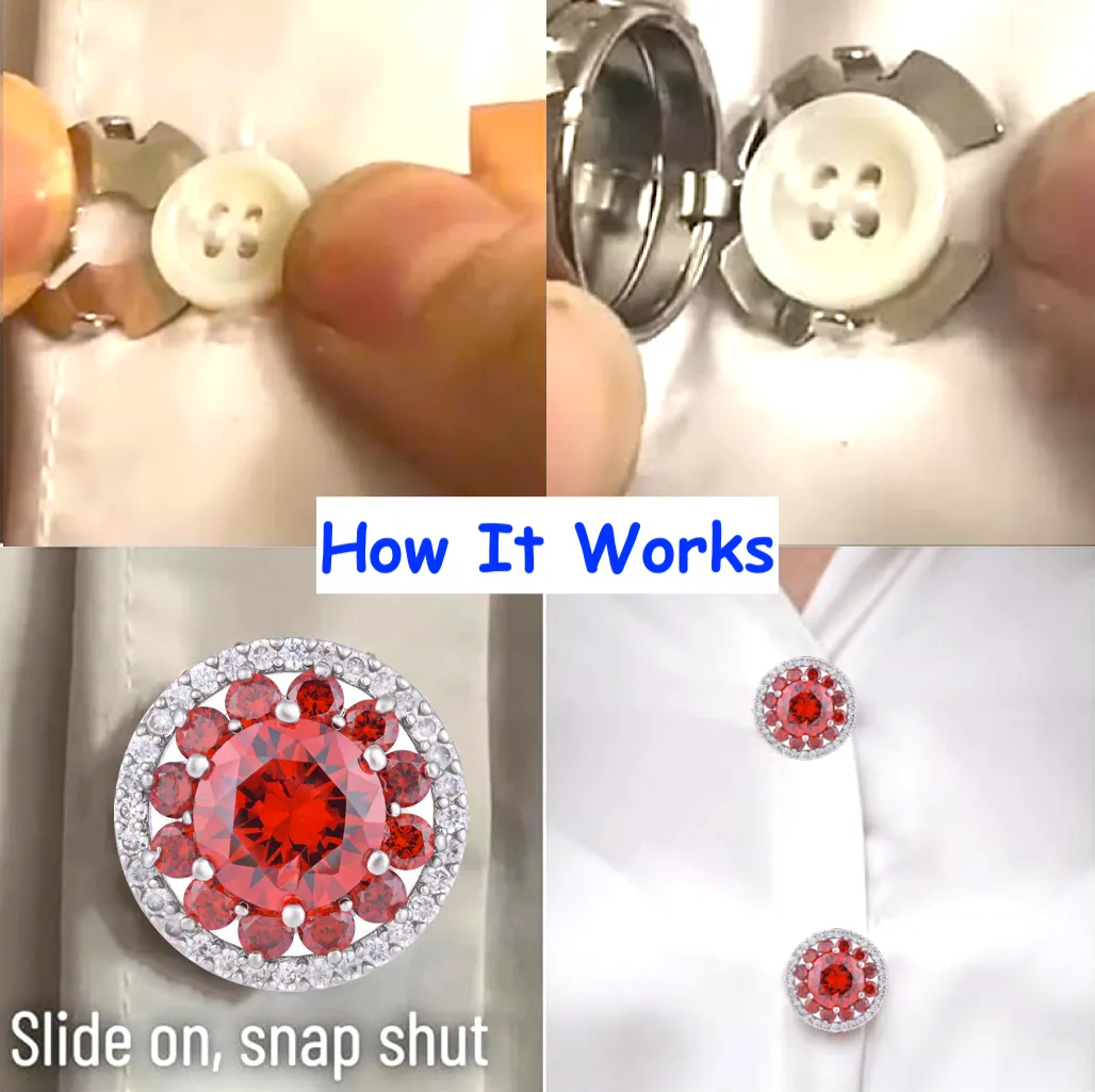 November Crystals Button Cover