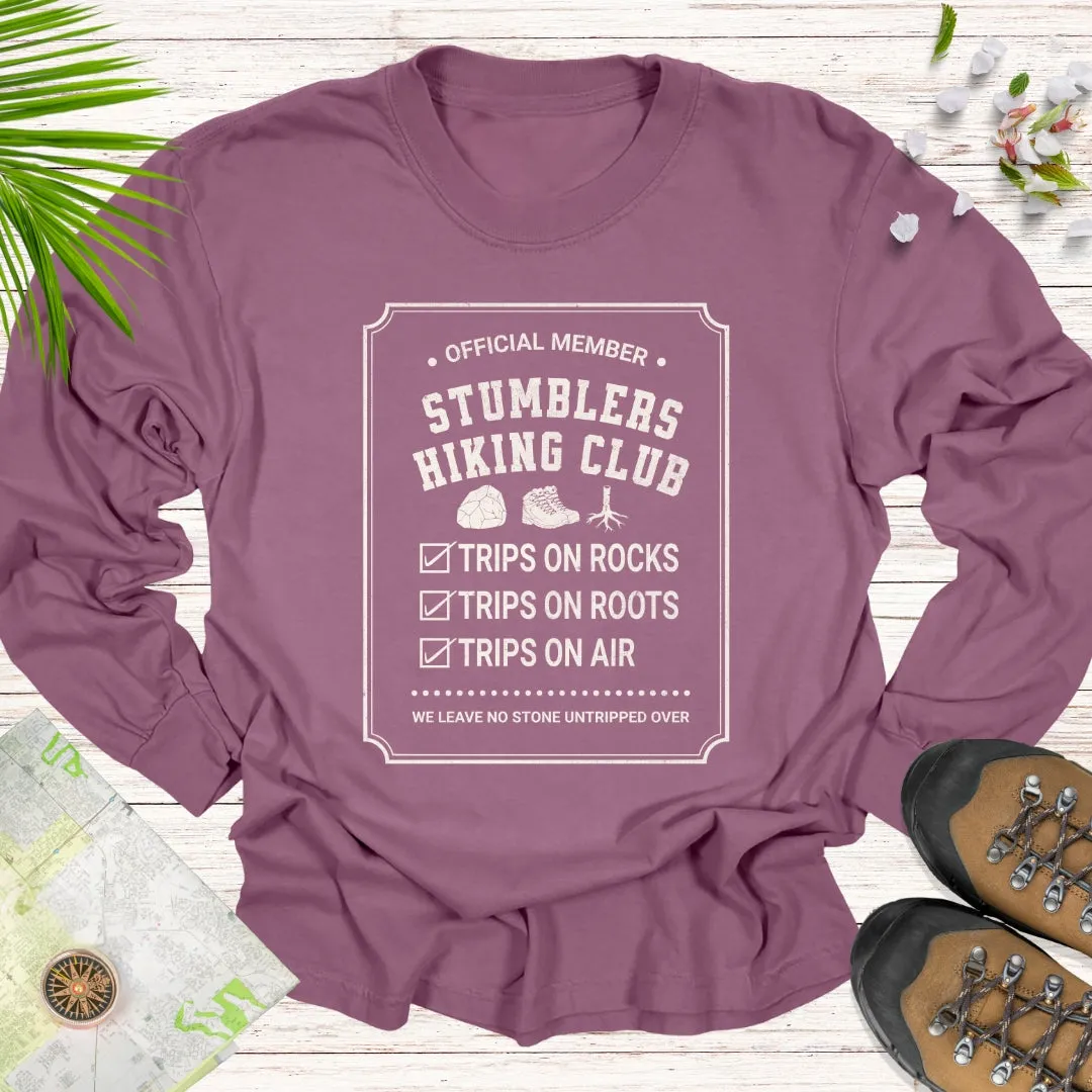Official Member Stumblers Hiking Club Long Sleeve Unisex T-Shirt
