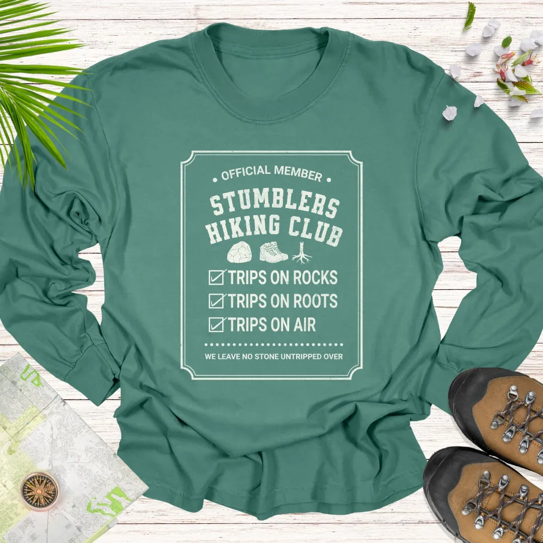 Official Member Stumblers Hiking Club Long Sleeve Unisex T-Shirt